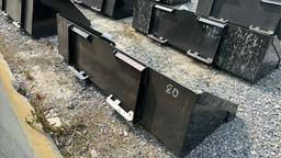 2025  MID STATE  80"  LO PRO BUCKET  SKID STEER ATTACHMENT