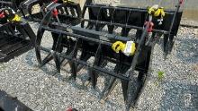 2025  MID STATE  68"  EXTREME  ROOT GRAPPLE  SKID STEER ATTACHMENT
