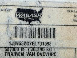2014  WABASH  DVCVHPC  53'  VAN TRAILER