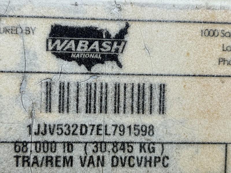 2014  WABASH  DVCVHPC  53'  VAN TRAILER