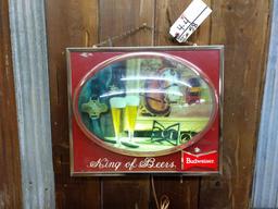 1950s Lighted Budweiser Beer Sign Works As It Should