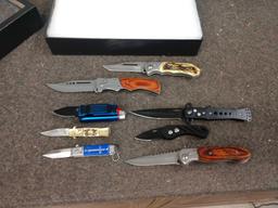 Dealer Set Of 7 Brand New Spring Assist Knives