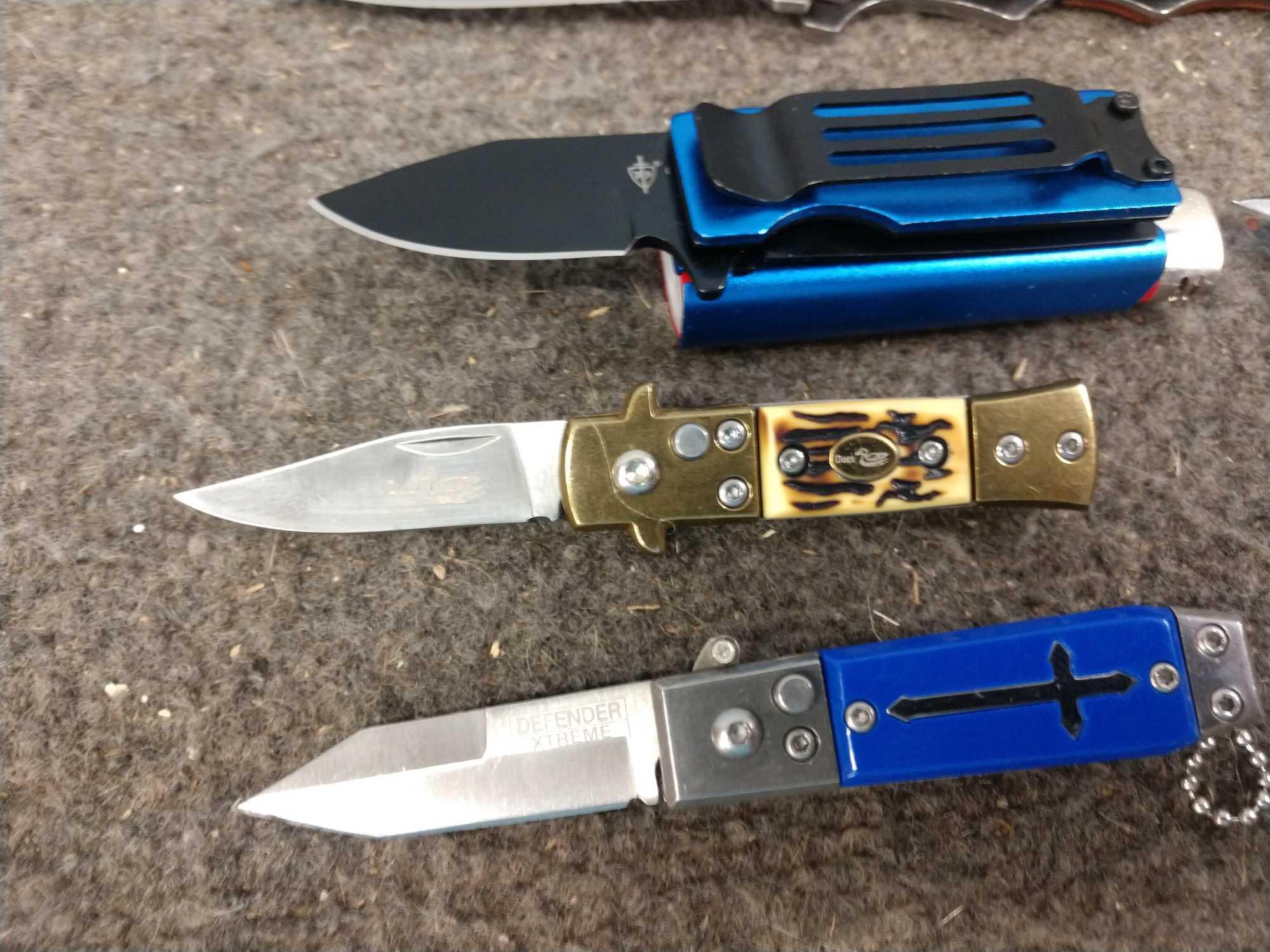 Dealer Set Of 7 Brand New Spring Assist Knives