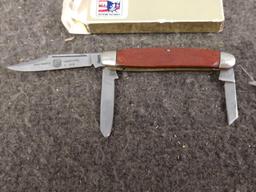 2 Vintage John Primble Triple Blade Folding Knives