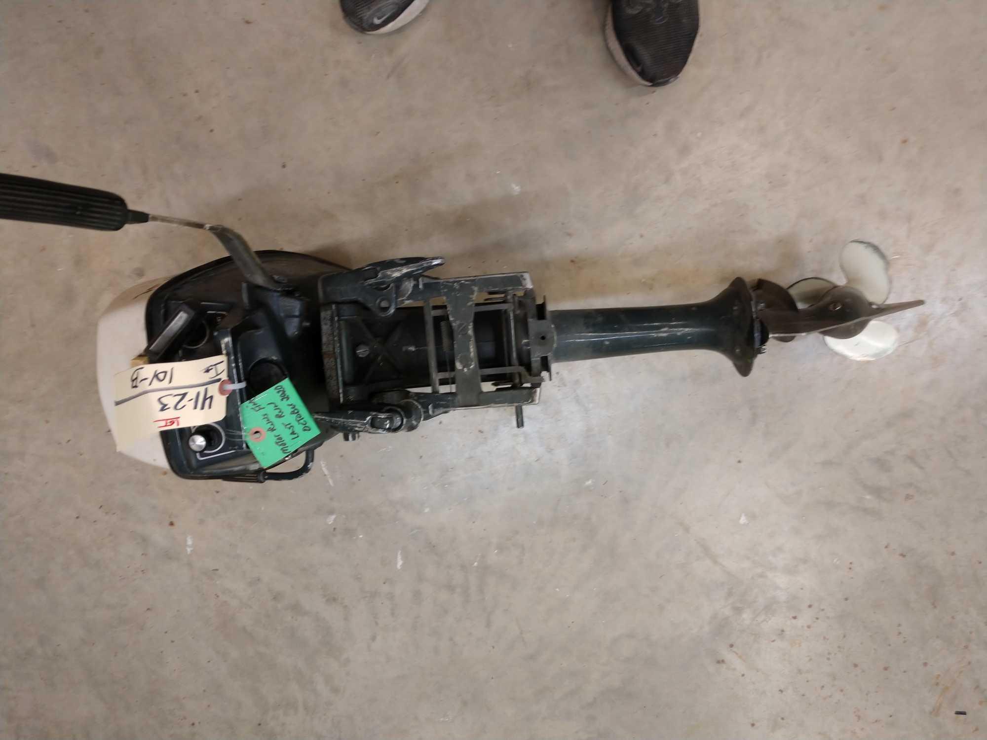 4 horsepower Johnson outboard engine