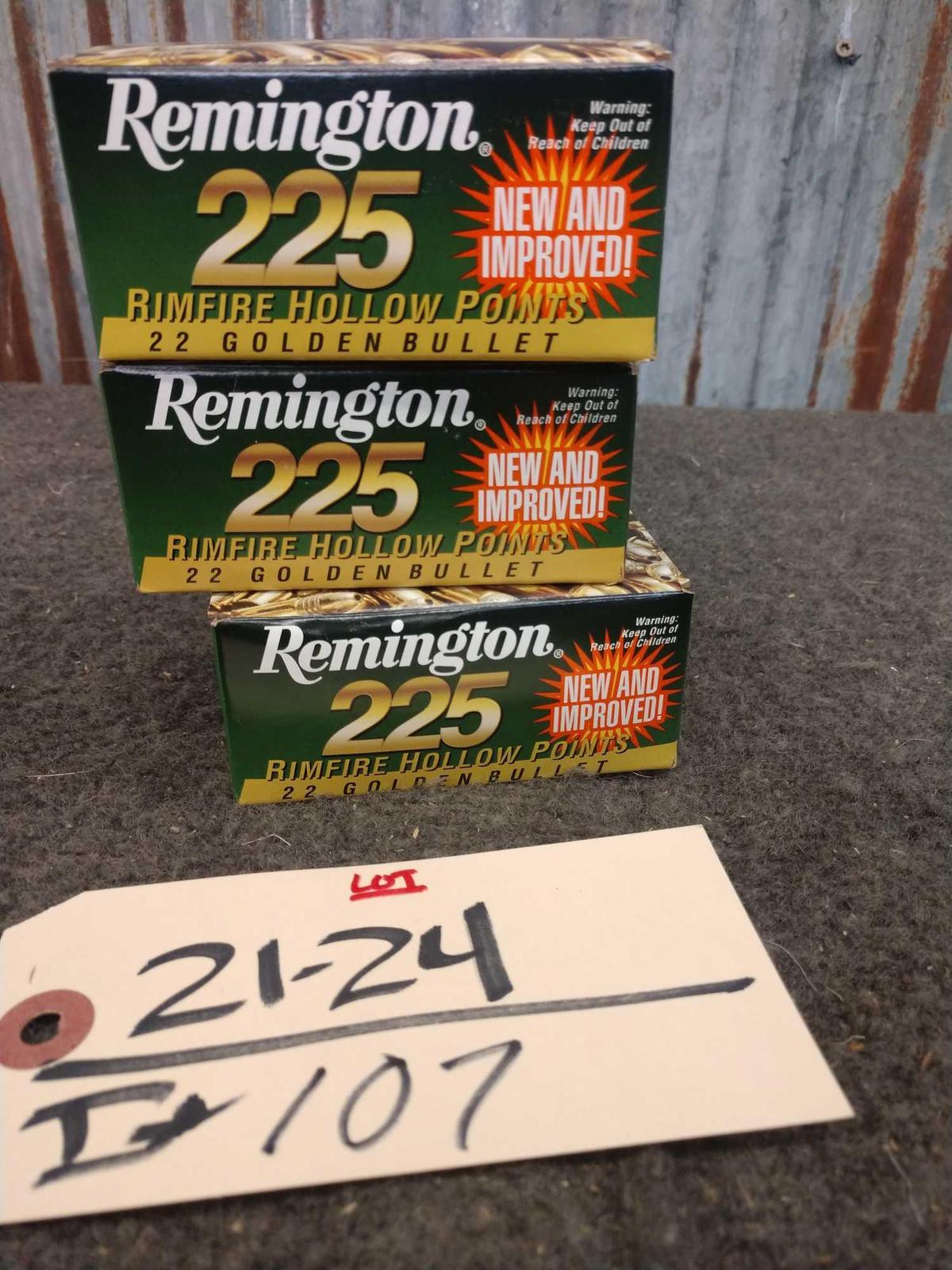 675 rounds of 22 ammunition