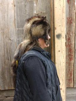 Cross Fox Fur Mountain Man Hat