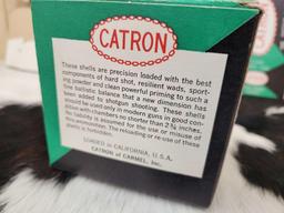 4 Vintage Catron Shotgun Shell Boxes