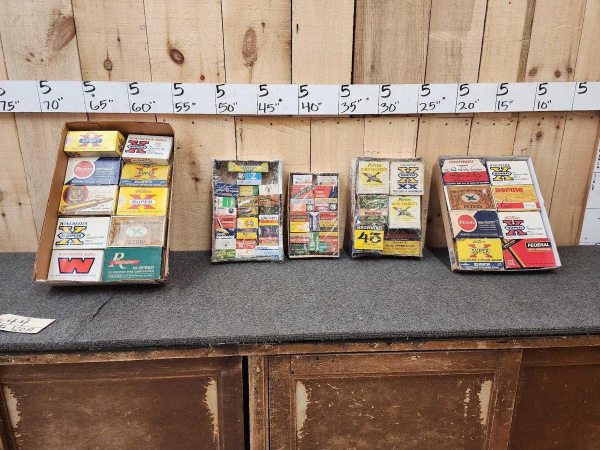 Vintage Ammunition Box Collection