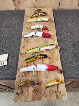 Group Of 10 Heddon Fishing Lures