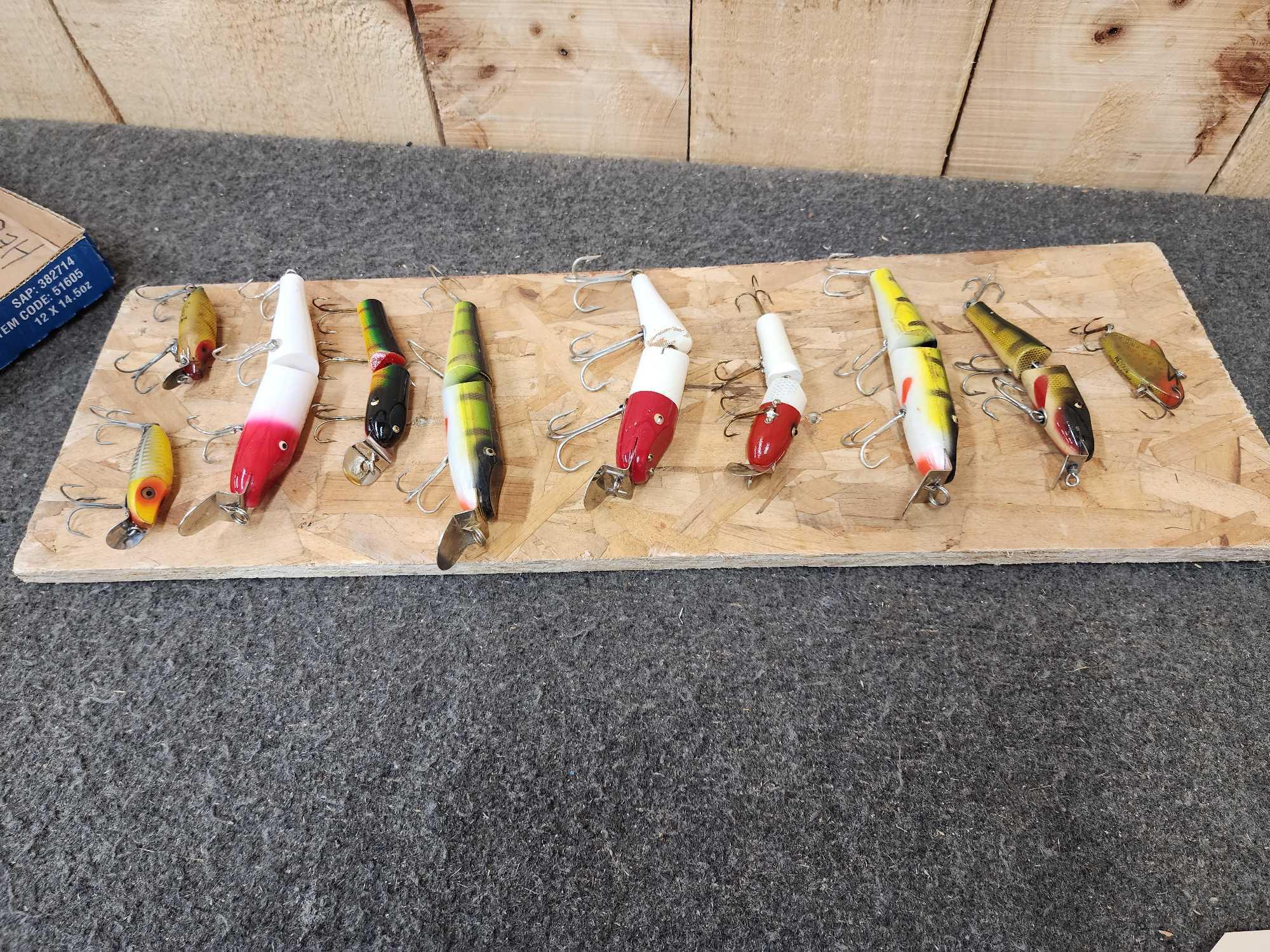 Group Of 10 Heddon Fishing Lures