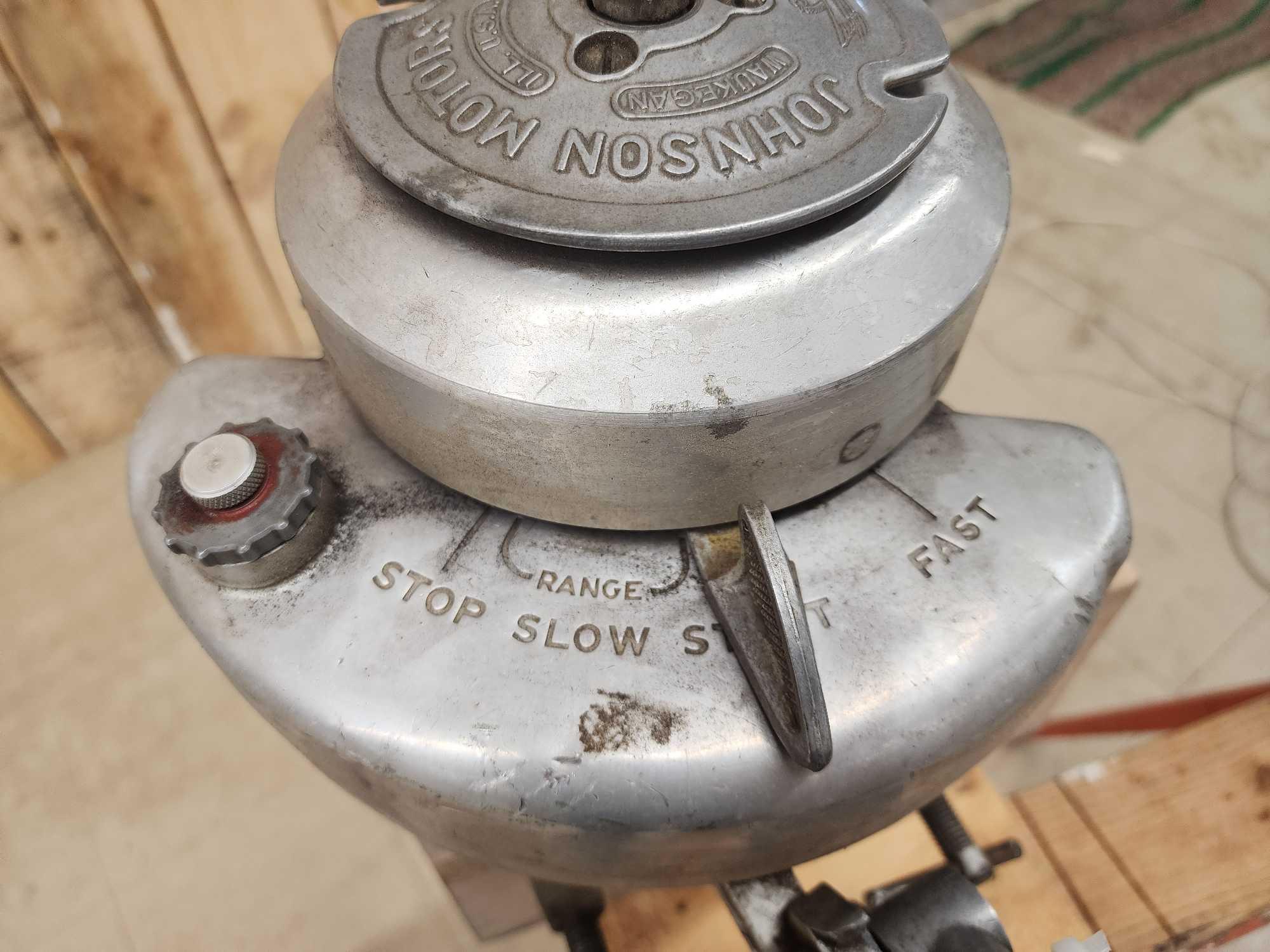 Vintage Johnson Model LS38 Outboard Boat Motor