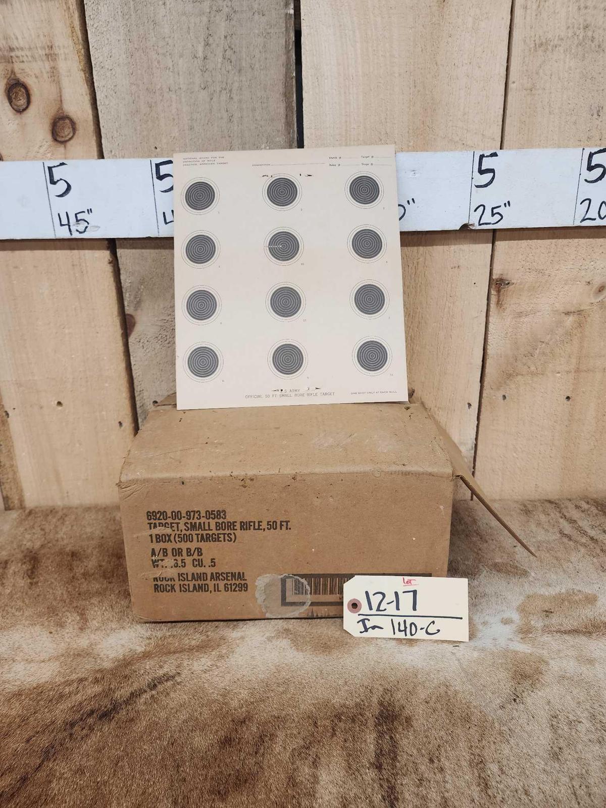 500 U.S. Army Small Bore Paper Targets