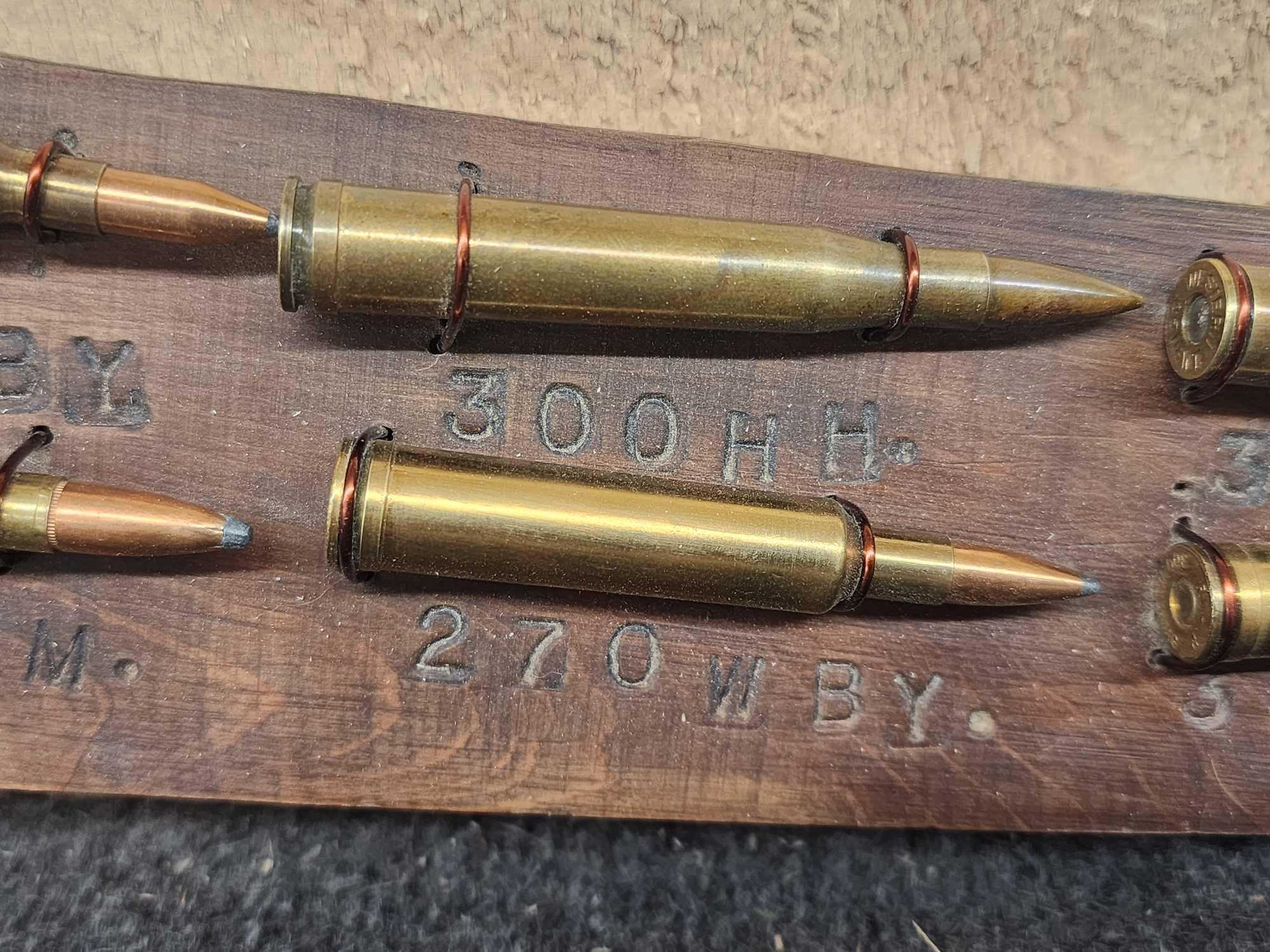 Vintage Home Made Bullet Display Board