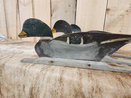 Vintage Tri Fold Mallard Duck Decoy