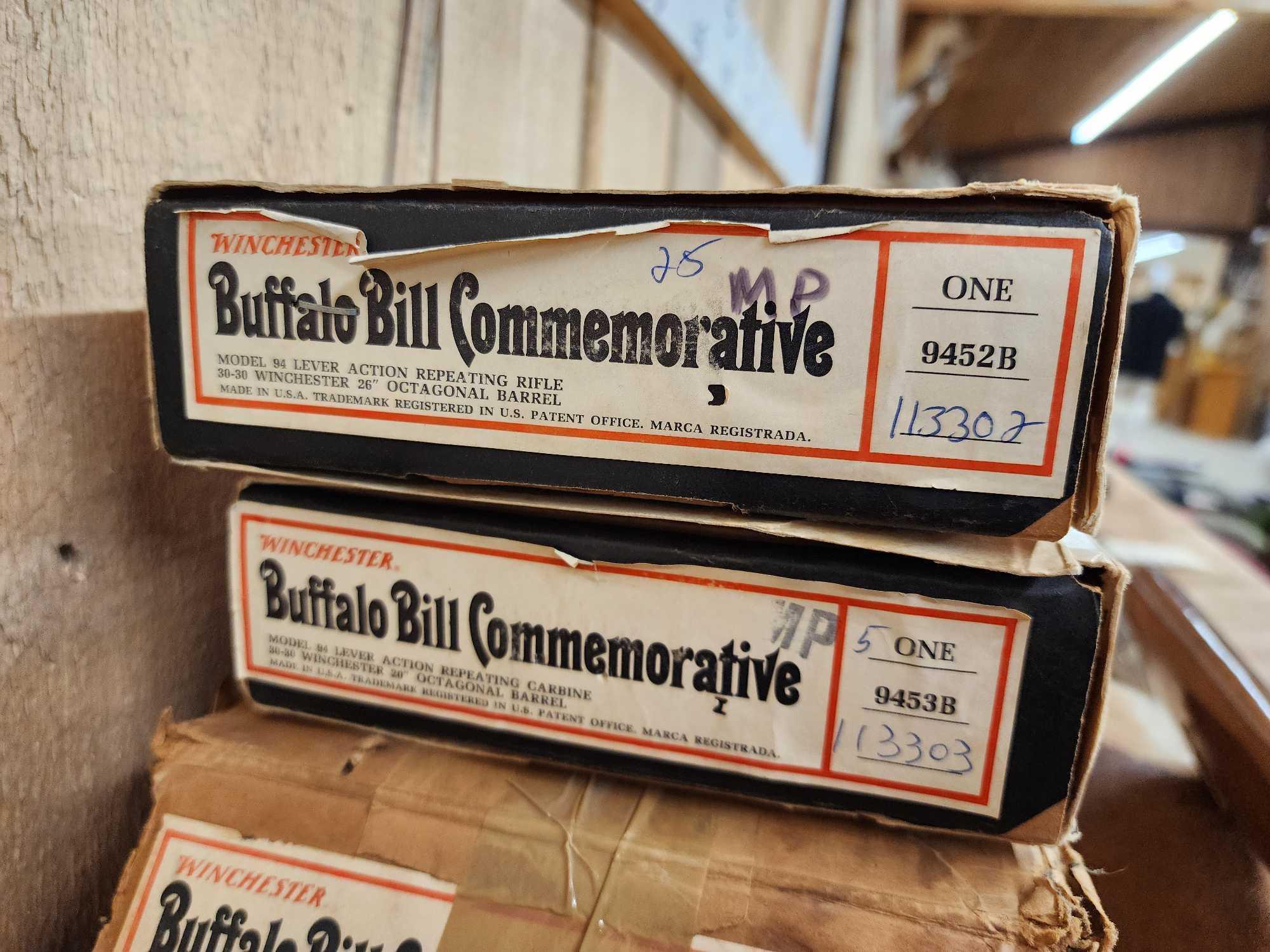 Consecutive Serial Numbered Winchester Buffalo Bill 30-30 Commemorative Rifles