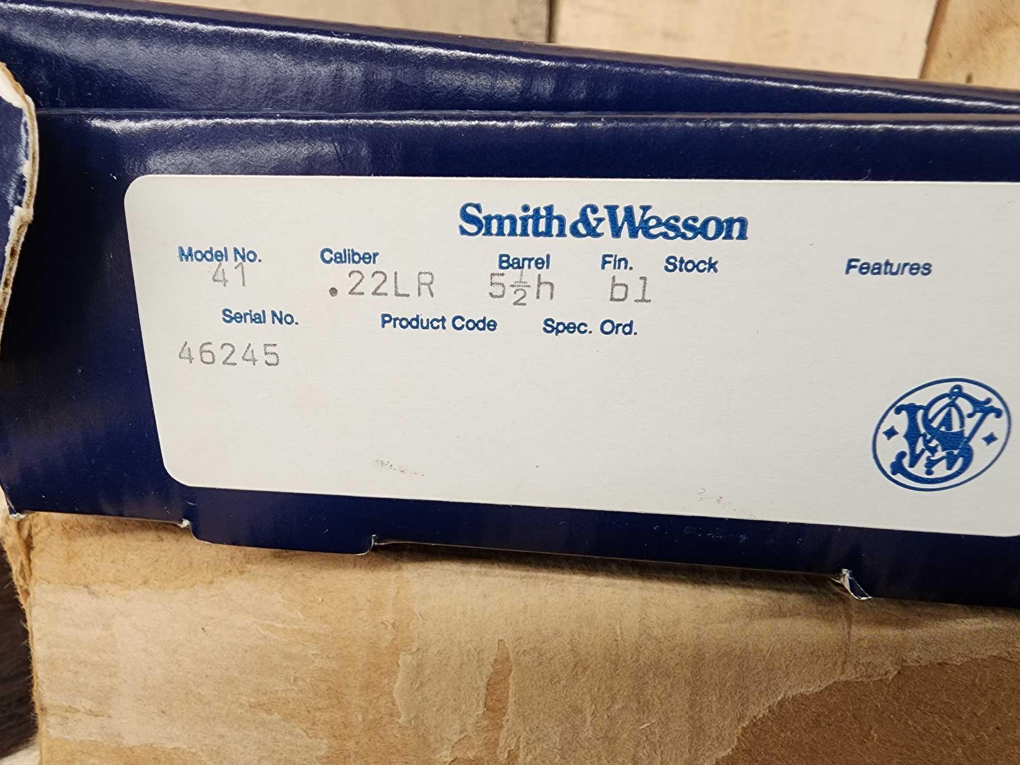 Smith & Wesson Model 41 .22 Semi Auto Pistol