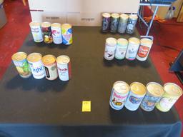 Lot of 20 Collectible Beer Cans