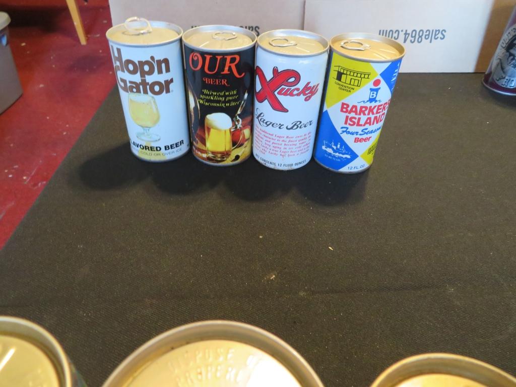 Lot of 20 Collectible Beer Cans