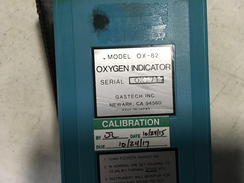 GasTech Oxygen Indicators, Qty 2