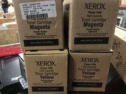 Xerox Colored Toner Cartridges, Qty 5