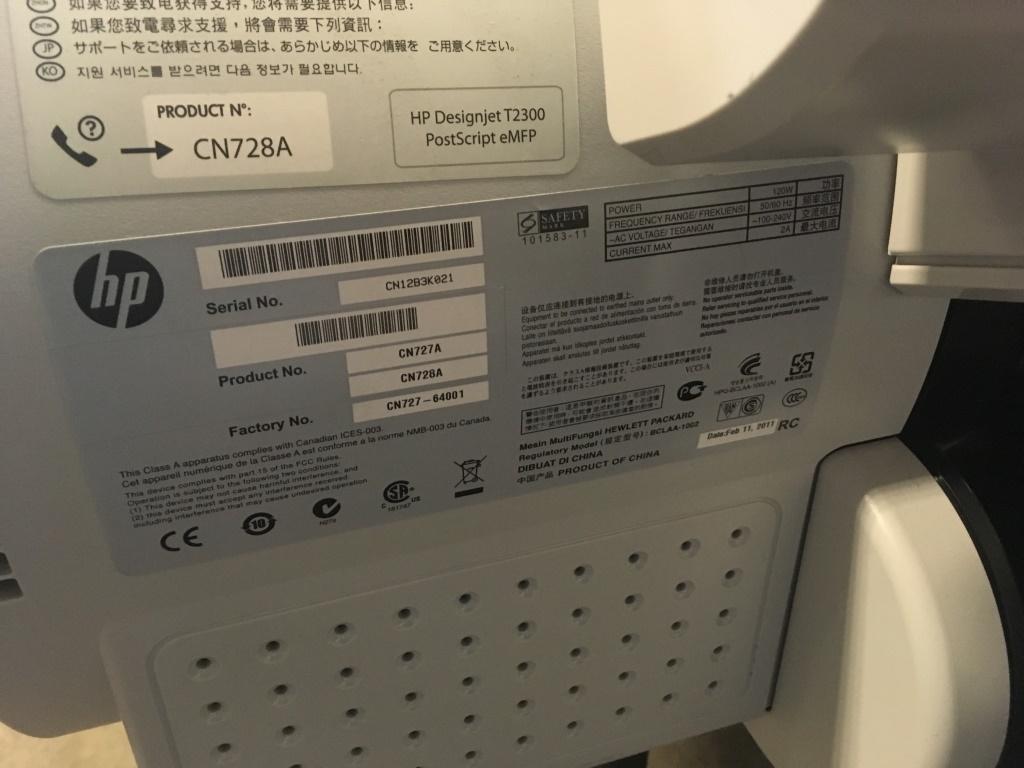 HP Designjet T2300 Color Printer/Plotter