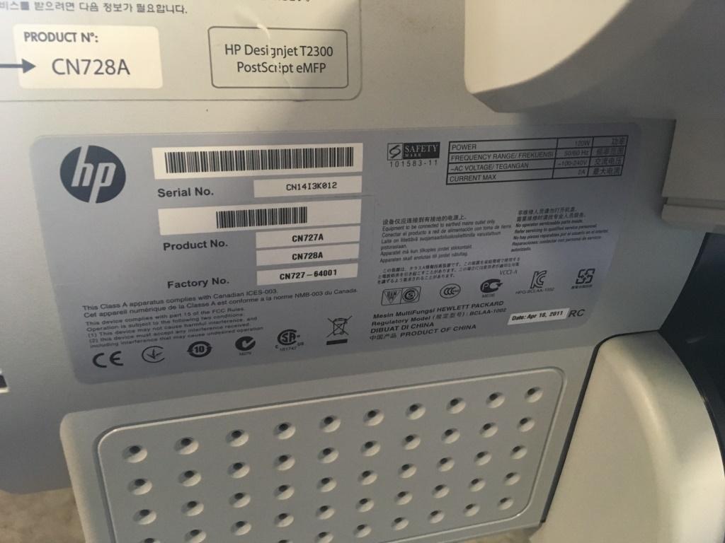 HP Designjet T2300 Color Printer/Plotter