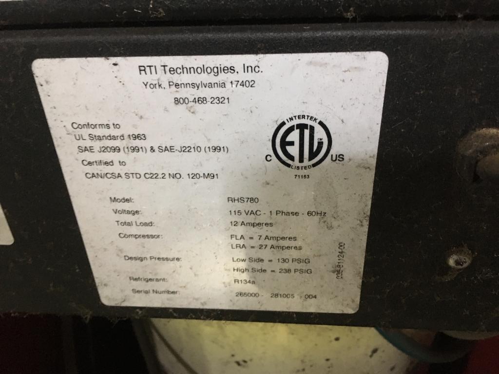 RTI RHS-780 A/C Recycle/Recharge Unit
