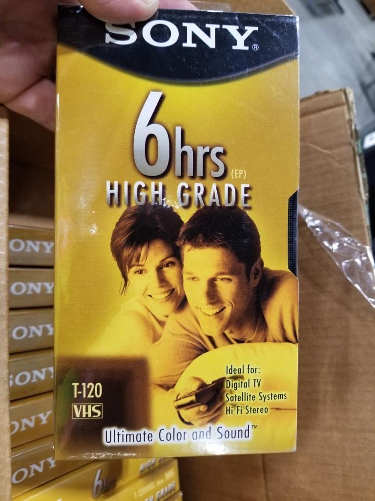 Sony 6 Hour VHS Tapes, Qty. 11