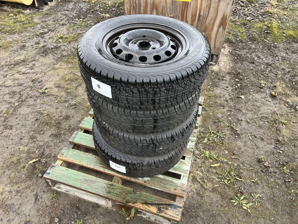 185/70R14 Tires w/Rims, Qty. 4