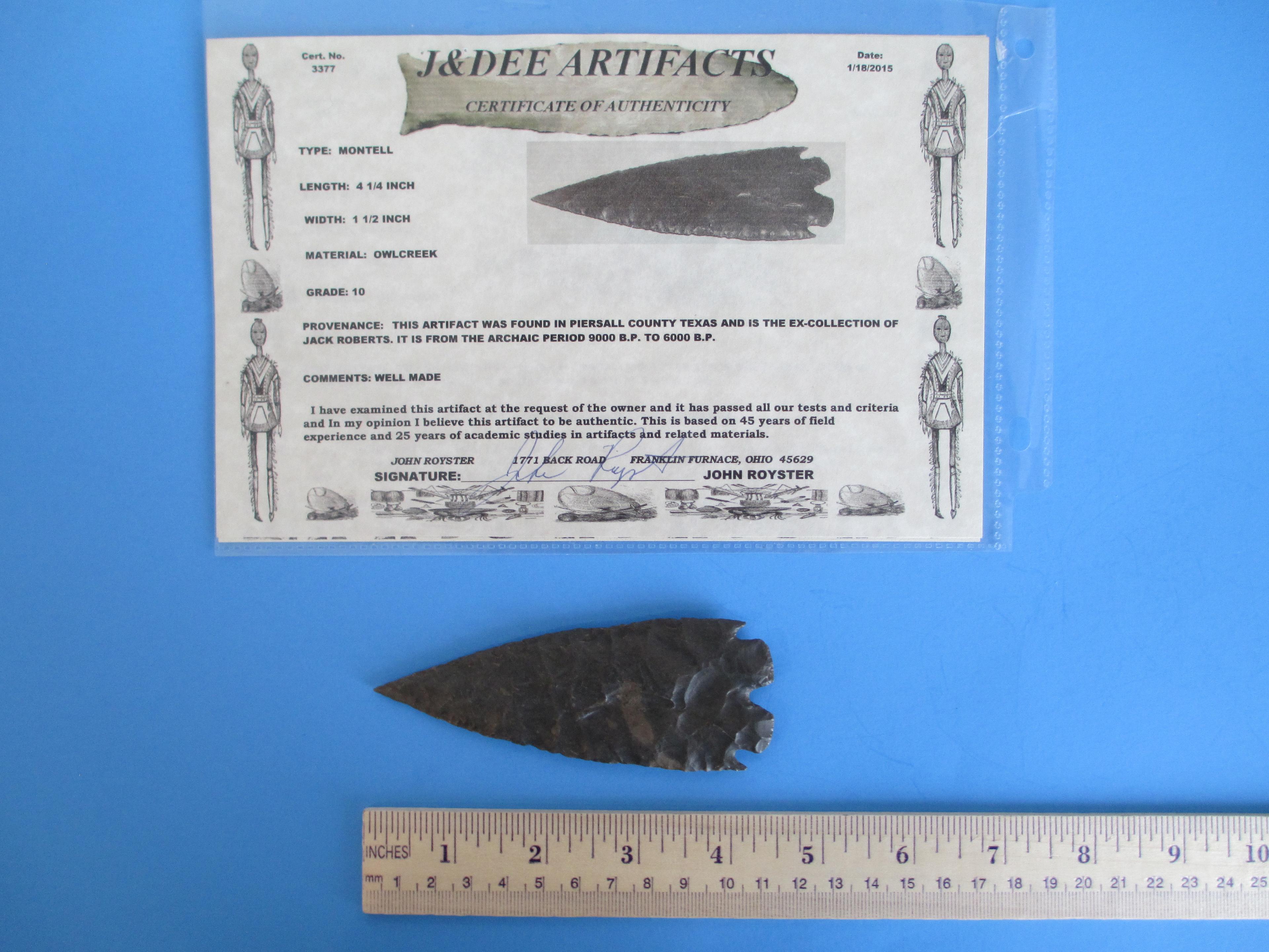 4-1/4" Montell Arrow Point