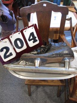 Primitive High Chair and Skate Lot