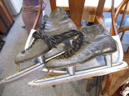 Primitive High Chair and Skate Lot