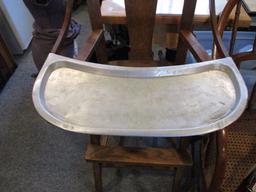 Primitive High Chair and Skate Lot
