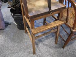 Primitive High Chair and Skate Lot