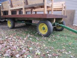 12' Flat Rack/Hay Wagon-John Deere Running Gear