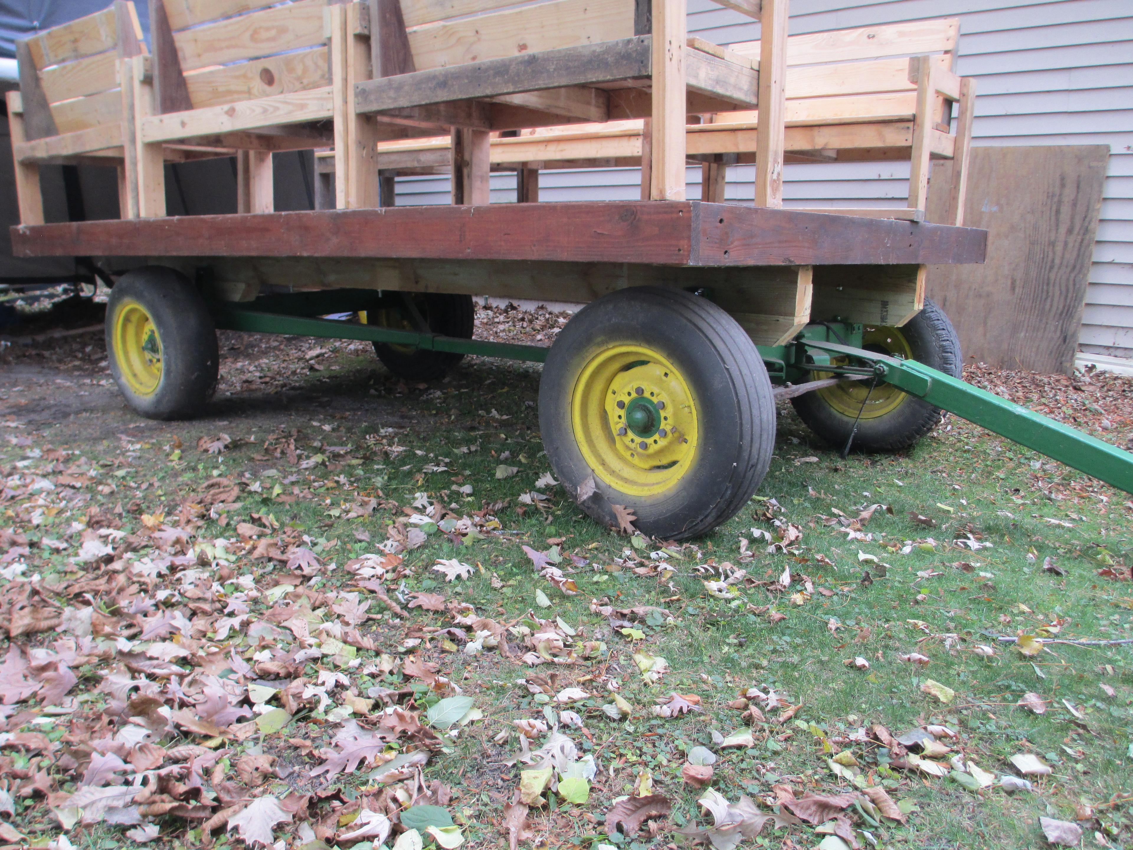 12' Flat Rack/Hay Wagon-John Deere Running Gear