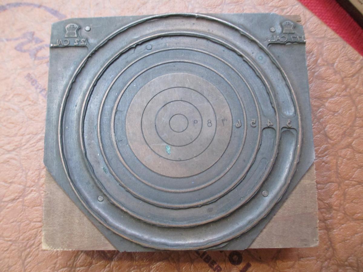 Original Sheridan Target Printing Block-A
