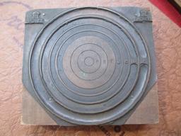 Original Sheridan Target Printing Block-A