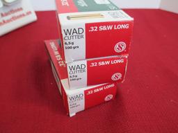 Lellier & Bellot .32 S&W Long 100 Grain Cartridges-Lot 150