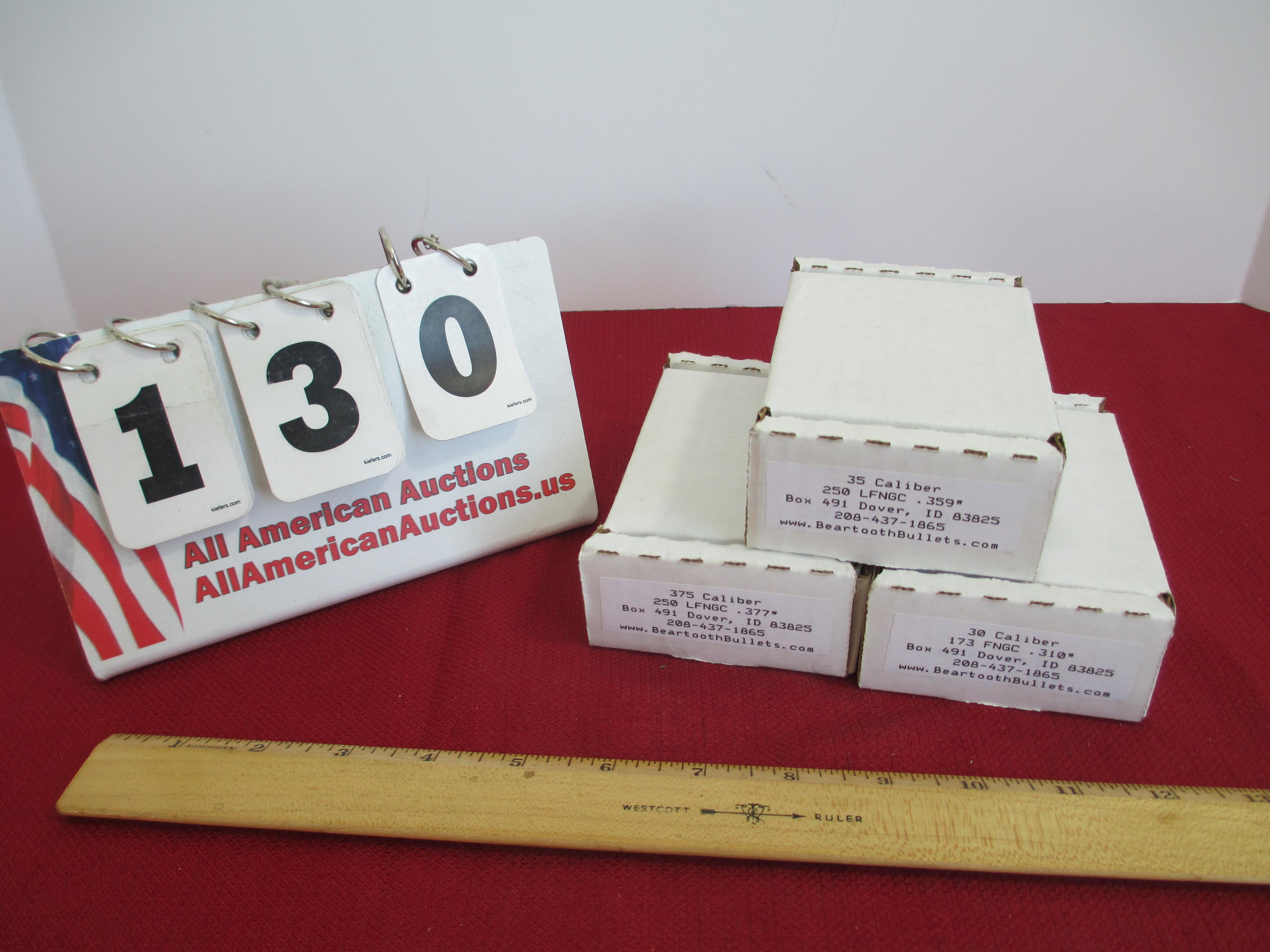 375 Cal. 250 LFNGC .377" Ammunition-3 Boxes Full