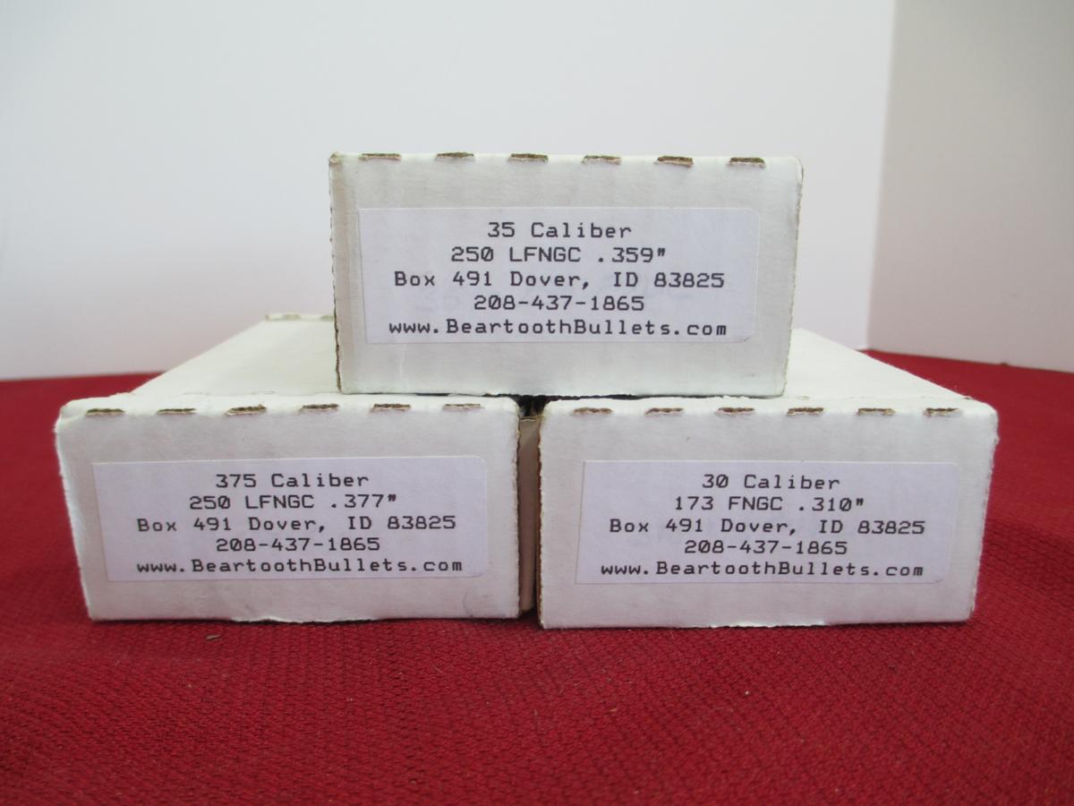 375 Cal. 250 LFNGC .377" Ammunition-3 Boxes Full