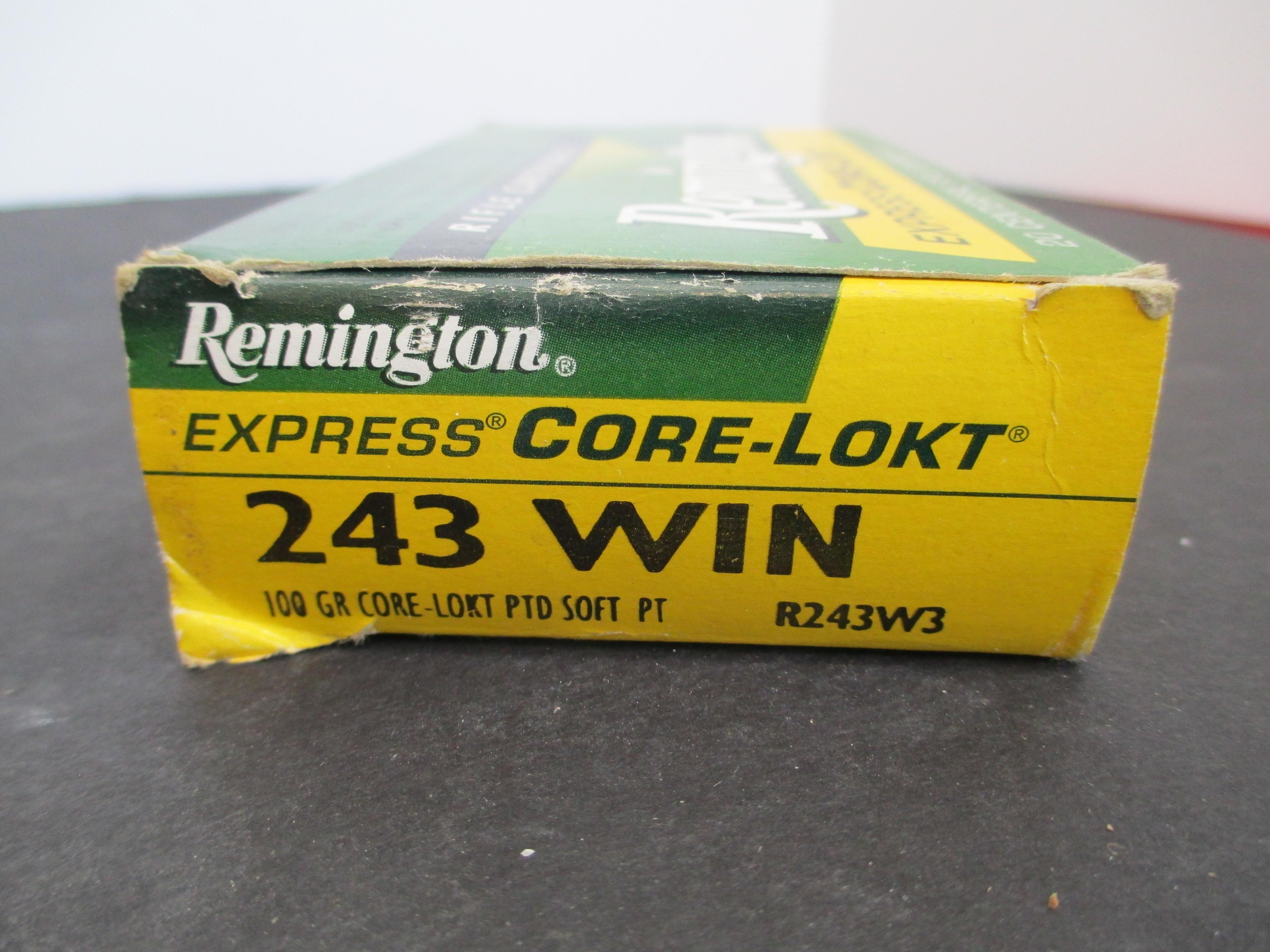 Remington Express Core-Lokt Rifle Cartridges 243 WIN