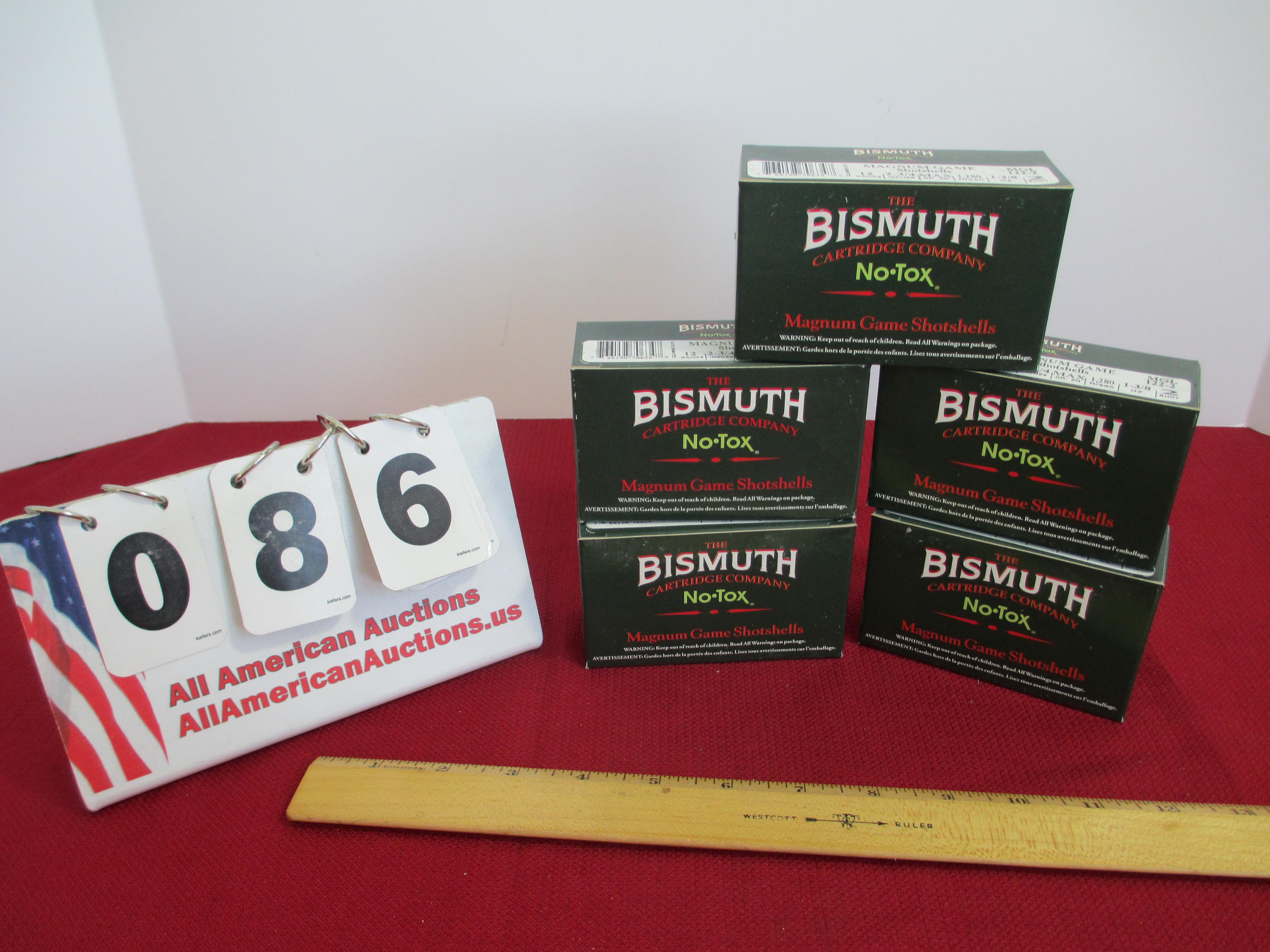 Bismuth 2 3/4" 12 Gauge Shotshells-Lot of 50