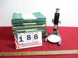 Nursing Books w/ Microscope