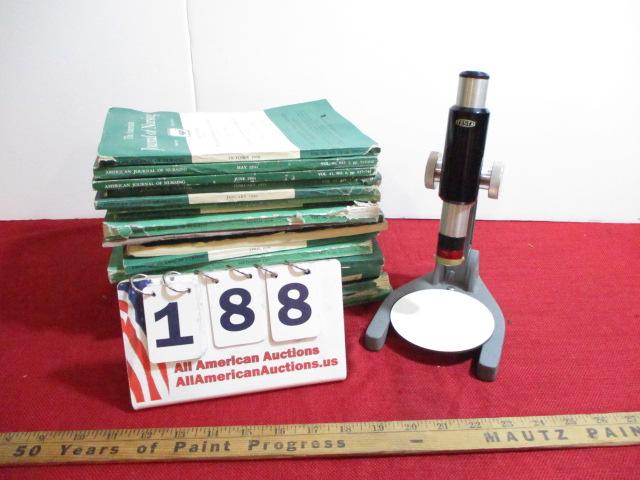 Nursing Books w/ Microscope