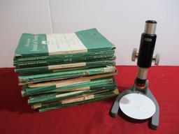 Nursing Books w/ Microscope