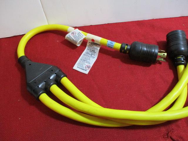 Pair of 3-Way Pigtail Extension Cord Splitters