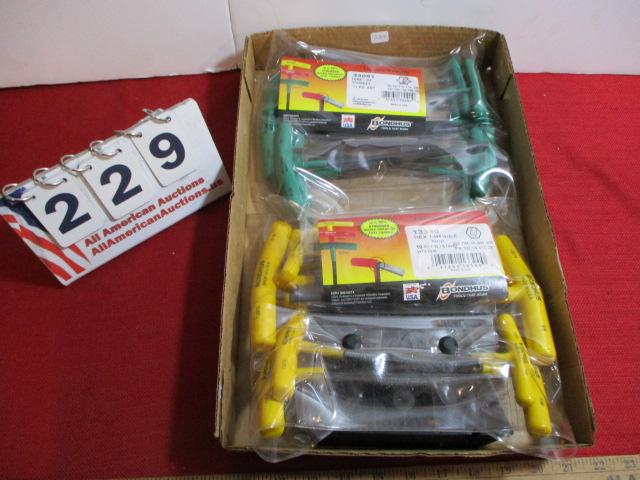 Pair of New T-Handle Wrench Sets