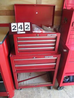 Two Piece Craftsman Locking Rolling Tool Box